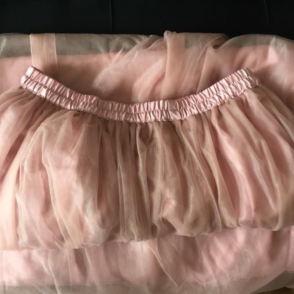 Tulle floor length maxi skirt